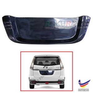Proton Exora 2009 Custom Fit Rear Bonnet OEM ABS Acrylic Plastic Decorative Number Plate Holder Black